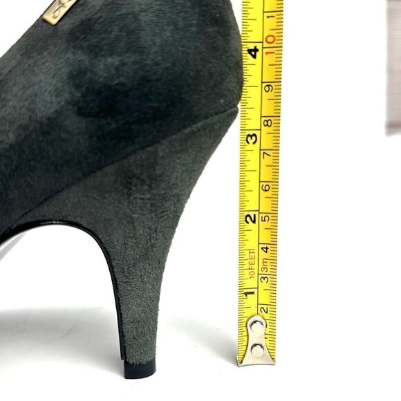New Andrea Morelli Italy Gray Suede Pumps Heels EUR 36 US 6 - Picture 15 of 16
